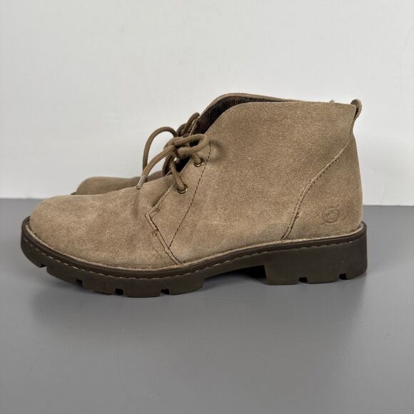 Born Banni Womens Size 6 Taupe Tortola Suede Lace Up Chukka Booties F69817 EUC - Picture 6 of 16